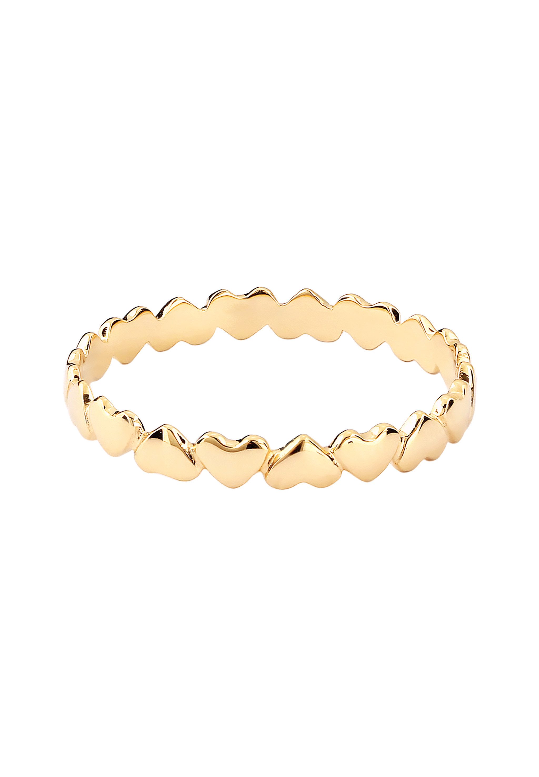 Elli Premium Fingerring Herzen Liebe 375 Gelbgold günstig online kaufen