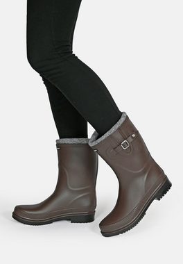 Regenliebe Pfütze-W Gummistiefel Halbschaft Regenstiefel mit Warmfutterstrumpf