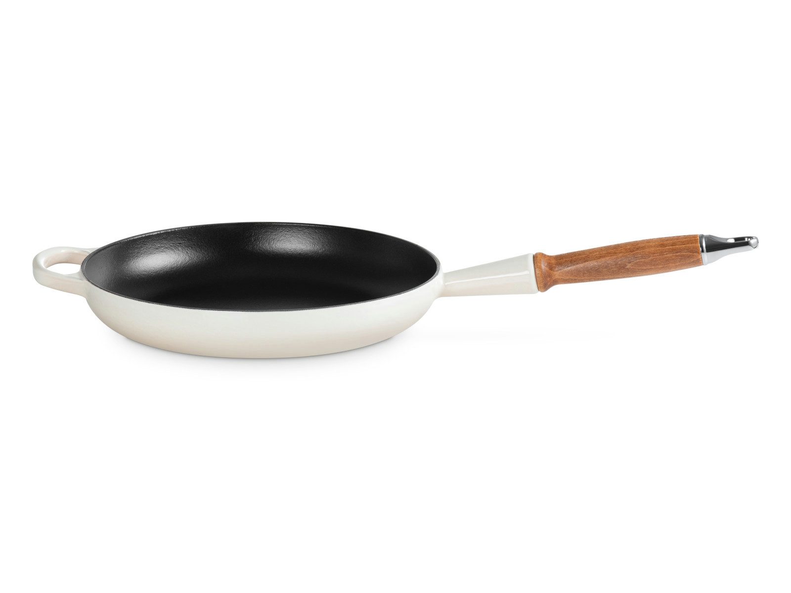LE CREUSET Bratpfanne Brat- und Servierpfanne Signature mit Holzgriff meringue 26cm