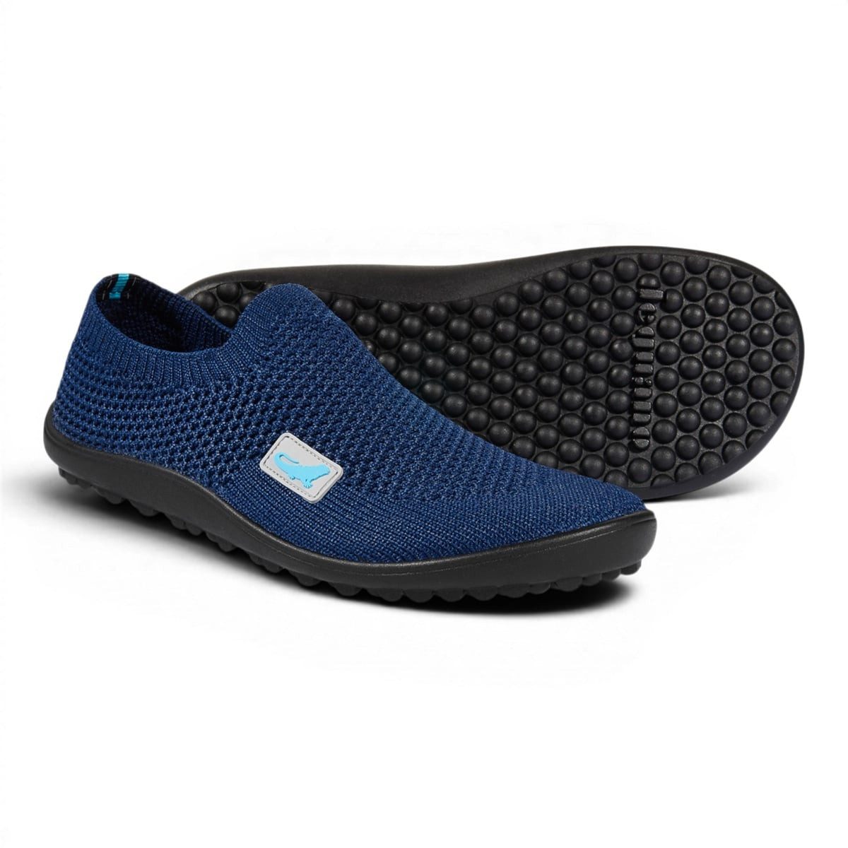 Leguano Slipper Leguanito Scio (flexible Sohle, pures Barfußgefühl) dunkelblau Barfußschuh
