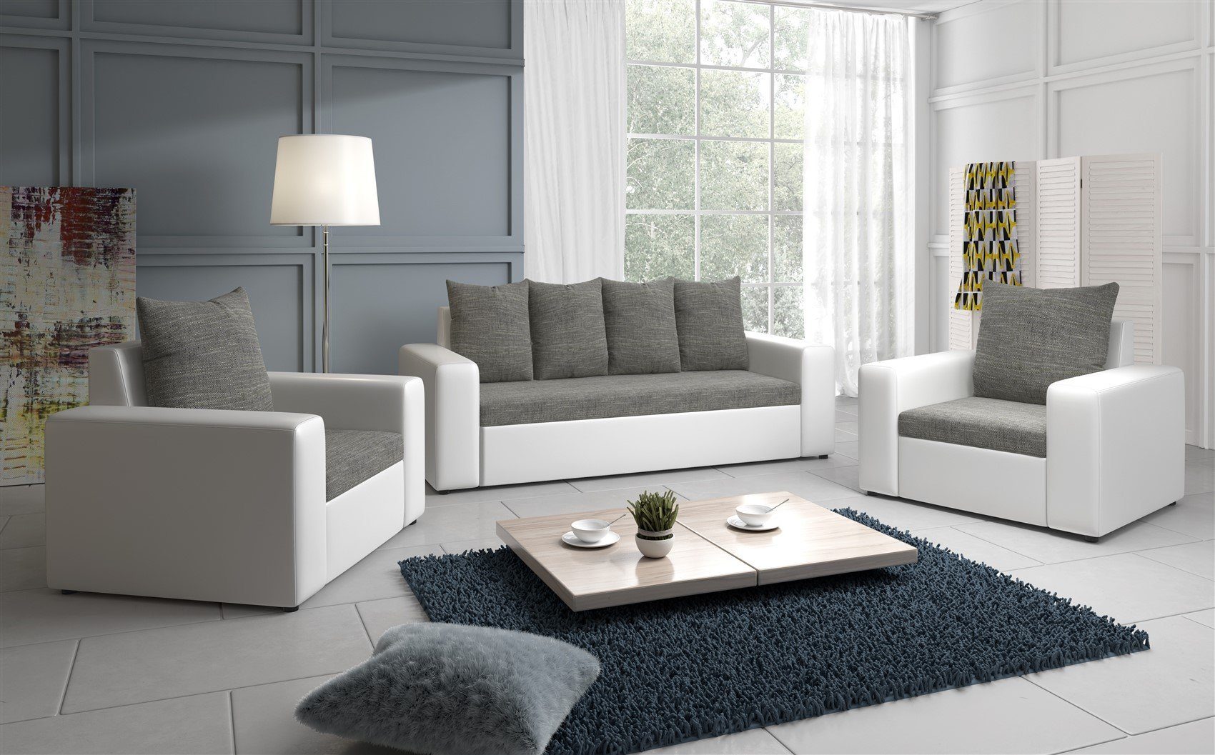 Fun Möbel Sofa Sofa-Set NINA 3-1-1 günstig online kaufen
