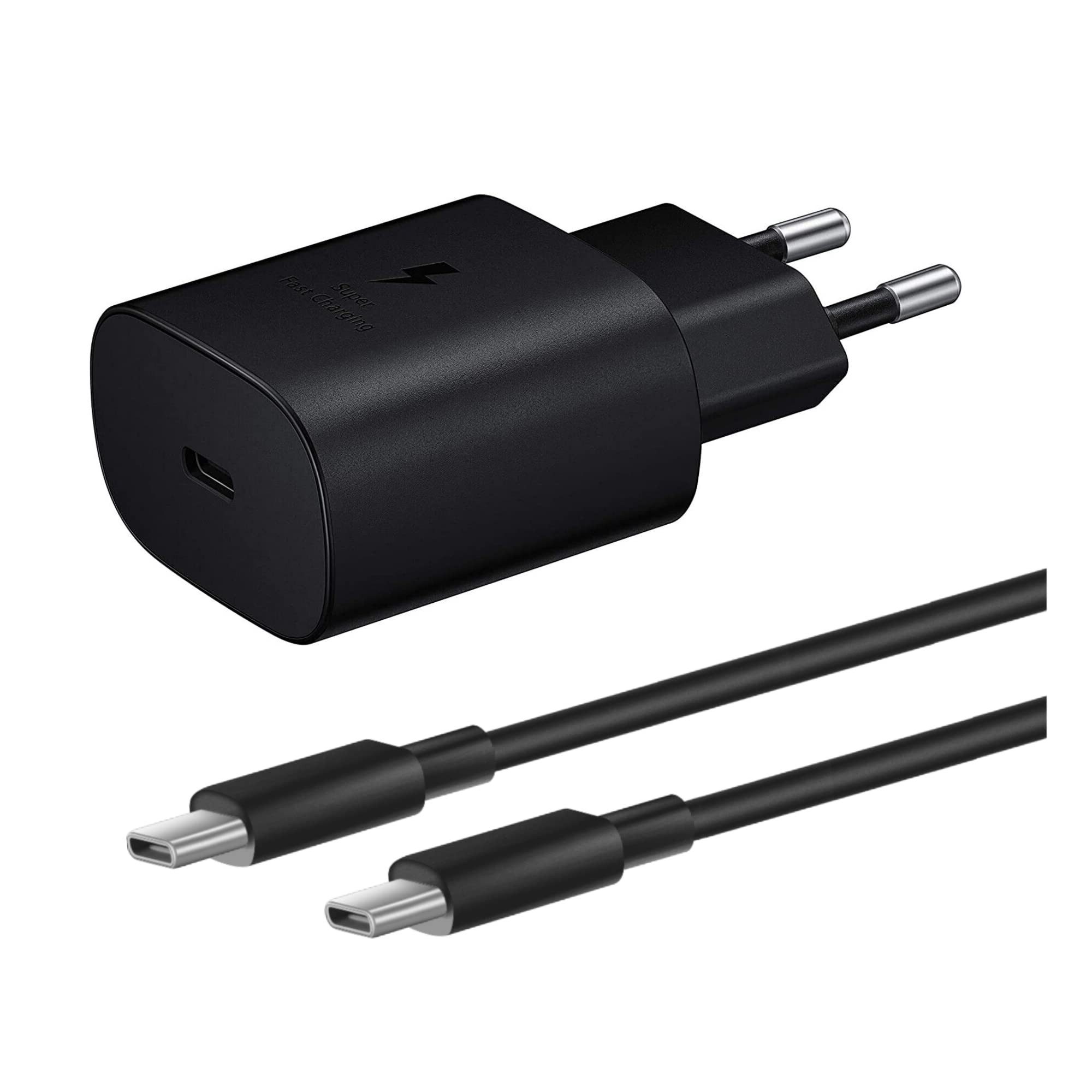 Futurea 25W Ladeset für Samsung Ladekabel Schnellladeadapter für S26 A55 Z USB-Ladegerät (3000 mA, 100cm USB-C Kabel Samsung Ladekabel, 1-tlg., Breite Kompatibilität mit Samsung, iPhone, Pixel, iPad & USB-C Geräten, für Samsung Galaxy S26/S25/S24/S23/S22/A55/A35/A25/Z Fold/Flip)