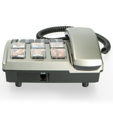 Profoon TX-560 - Schnurgebundenes Telefon mit großen Fototasten Kabelgebundenes Telefon