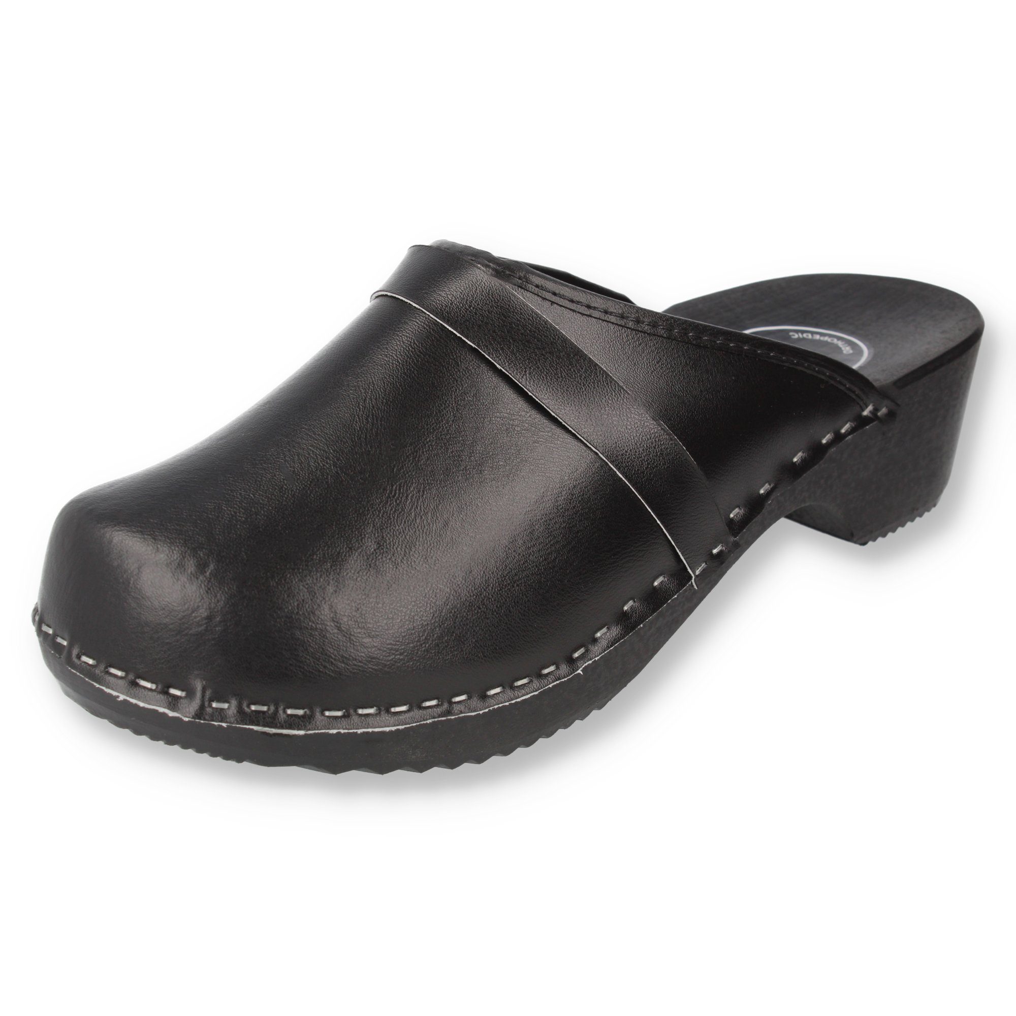 Garten Clogs & Clog Outdoor schwarz/weiß Cloque