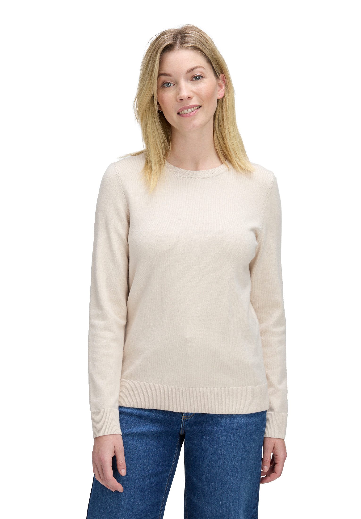 Betty Barclay Strickpullover Damen Basic-Strickpullover mit Rundhalsausschn günstig online kaufen