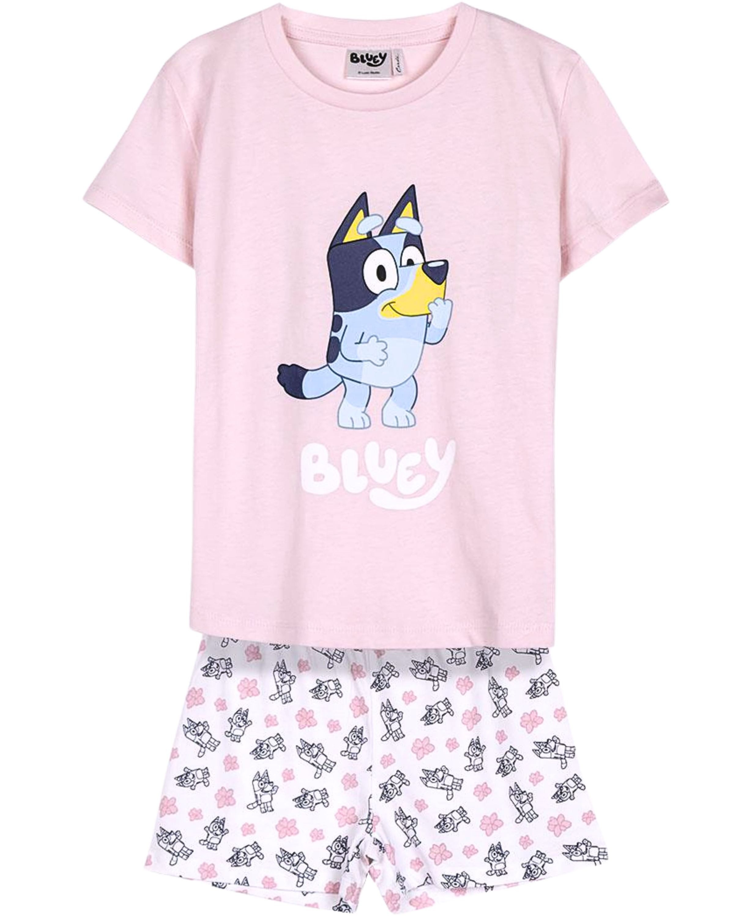 Bluey Schlafanzug (2 tlg) Pyjama Set kurz - Mädchen Shorty Gr. 92 - 116 cm