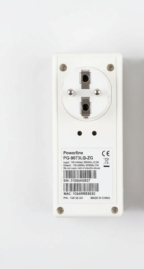 FADEDA Powerline Adapter 2er-Set, 1000 MBit/s (2x Kabel-Einspeiser / Sender) Netzwerk-Adapter Typ E+F Stecker zu Schutzkontakt Typ: F / Schutzkontakt Typ: E, GIGABIT LAN-ANSCHLUSS: 1000 MBit/s Highspeed-Port an jedem Adapter