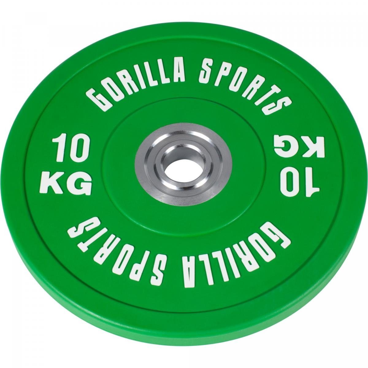 GORILLA SPORTS Hantel-Set Langhantel Langhantelstange 140kg, 220cm 10 Plates, Bumper Olympia mit