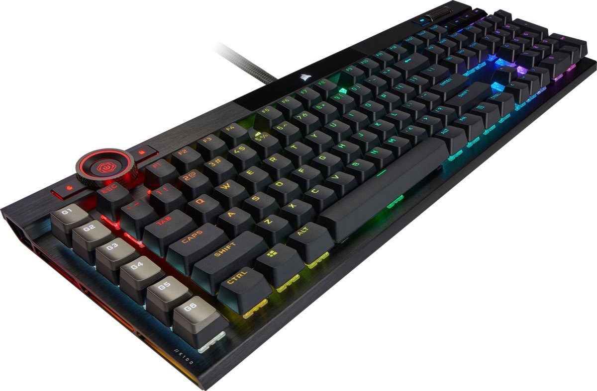 Corsair Gaming-Tastatur Corsair RGB schwarz K100