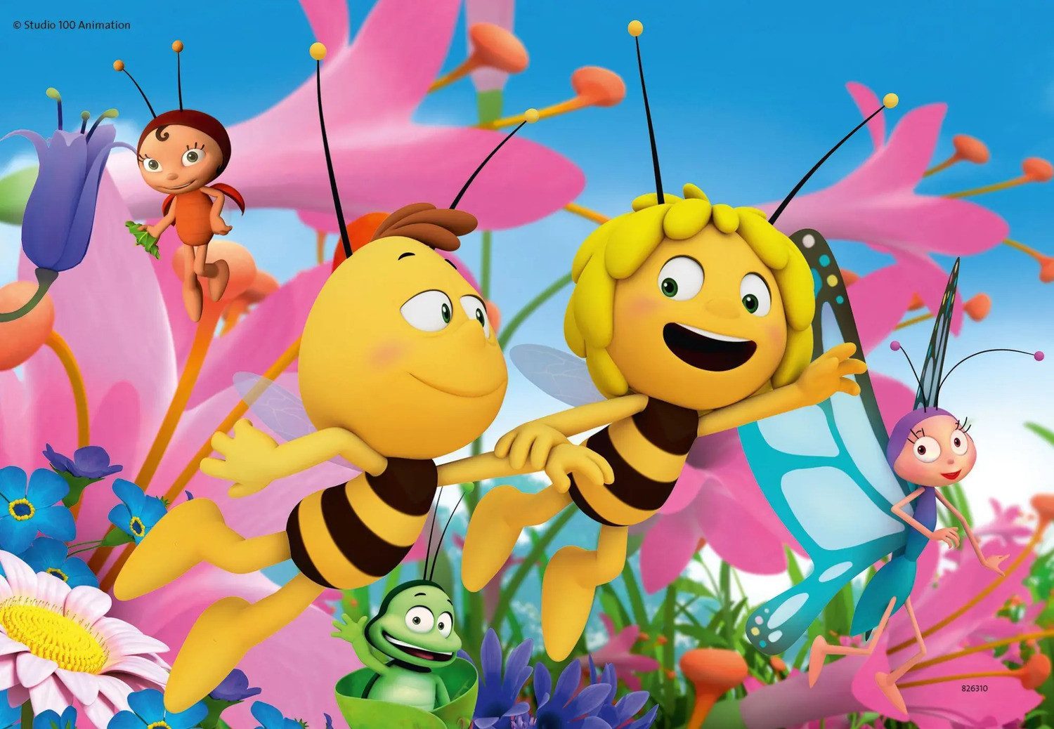 Ravensburger Puzzle Die kleine Biene Maja Puzzle 2 x 24 Teile, 24 Puzzletei günstig online kaufen