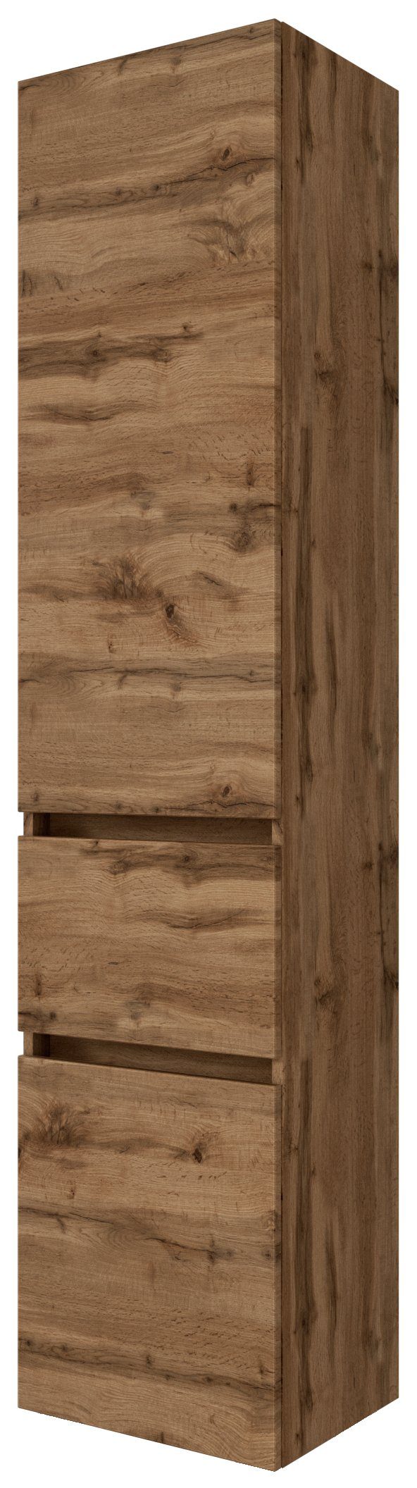 HELD MÖBEL Hochschrank Seitenschrank Baabe 40 cm Wotaneiche/Wotaneiche