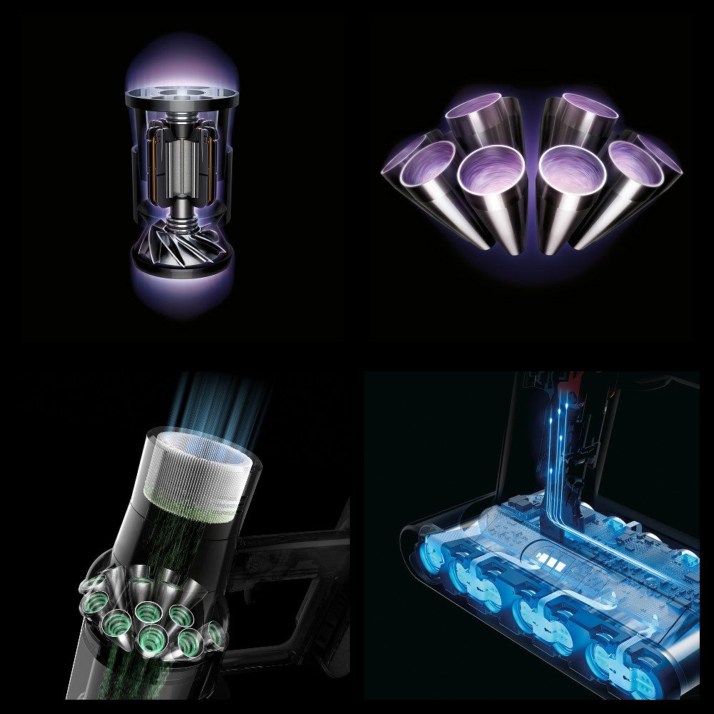 DYSON Akku-Handstaubsauger Cyclone V10 Submarine, 545 W, beutellos, Dyson Submarine Bodenaufsatz mit Nass-Walze – Bild 4 von 5