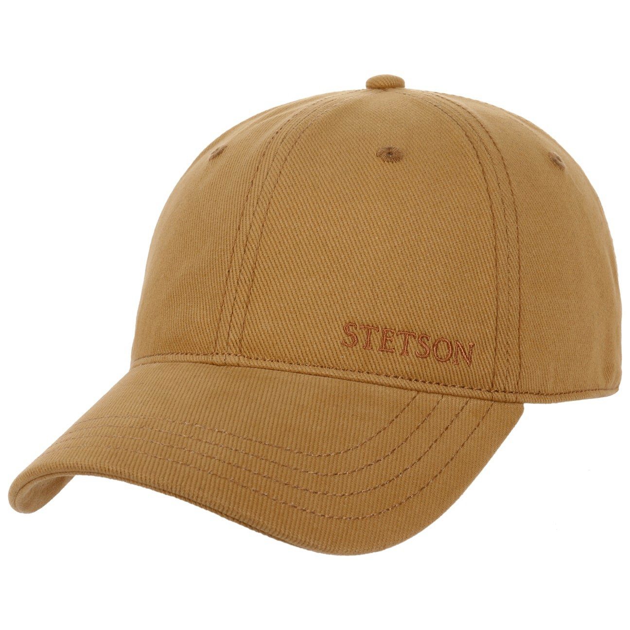 Basecap Baseball hellbraun Cap (1-St) Metallschnalle Stetson