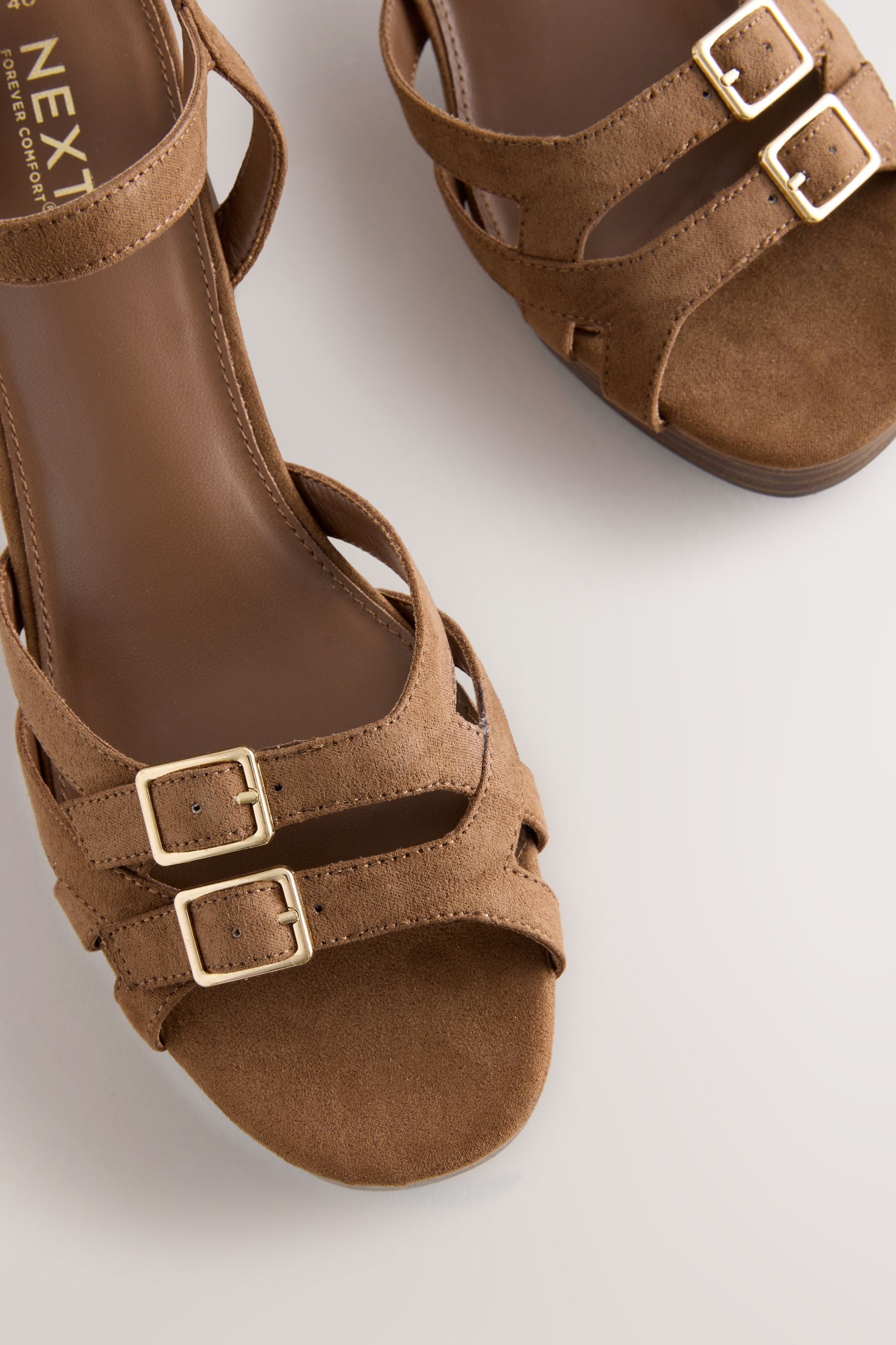 Next Forever Comfort® Flache Plateausandalen mit Riemen Plateausandale (1-t günstig online kaufen