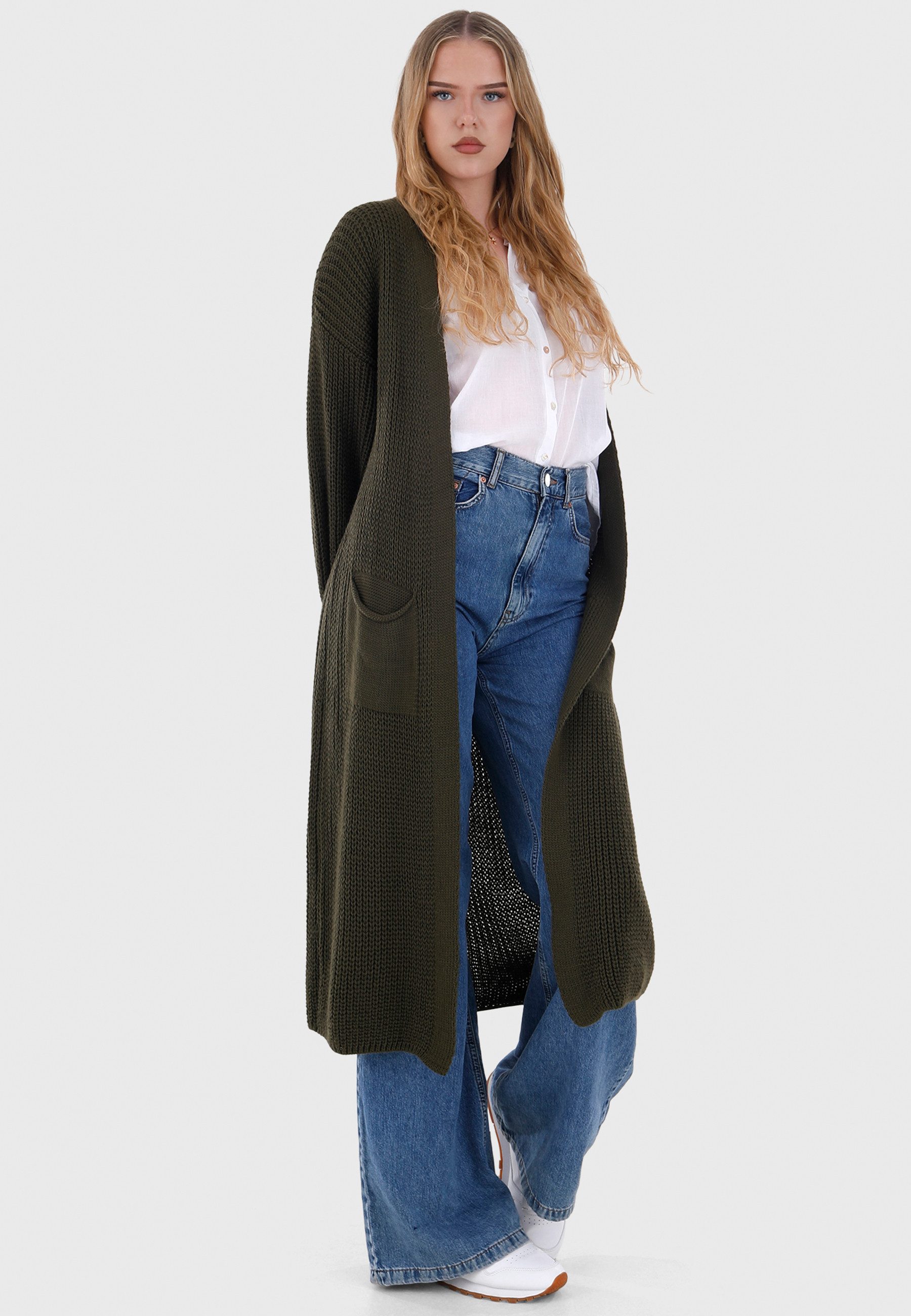 YC Fashion & Style Longstrickjacke Basic günstig online kaufen