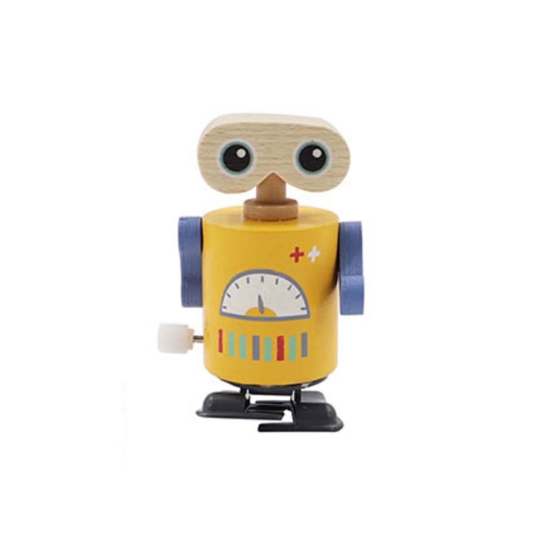Roboter Kleine Roboter zum Aufziehen aus Holz