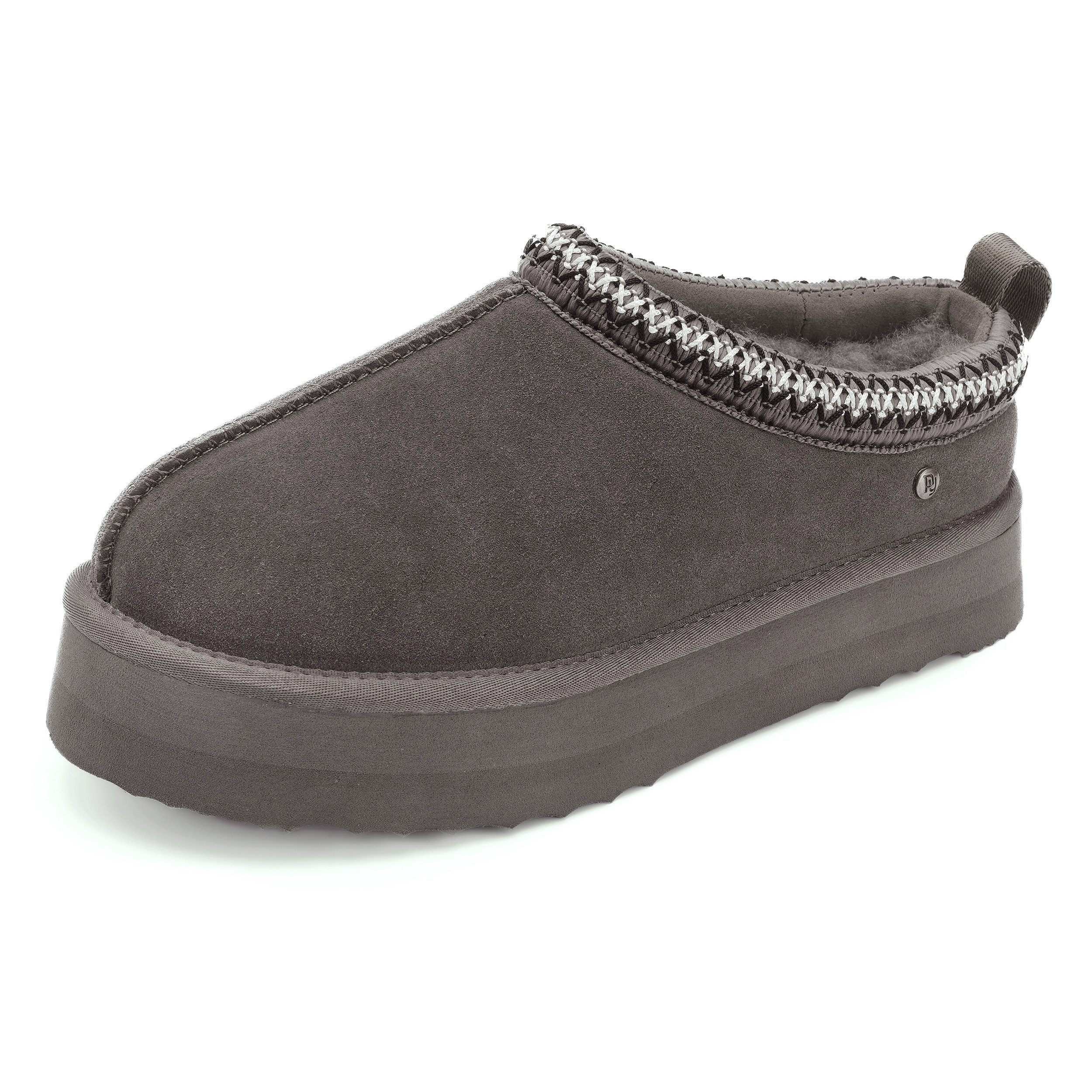 Parfeying Damen Pantoffel aus luxuriösem australischem Lammerfell outdoor Plüsch Hausschuhe echtem weicher Merinwolle 100% naturliche Meterialien