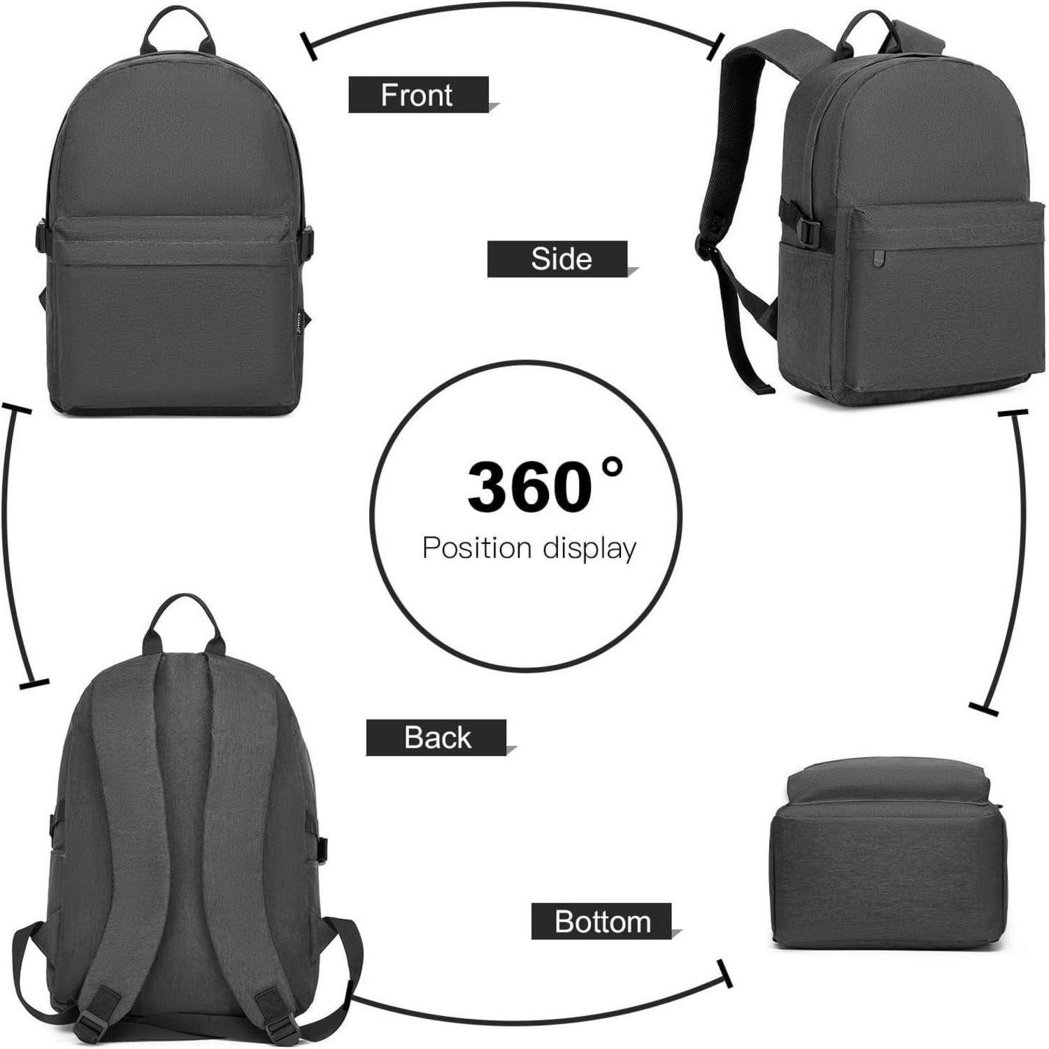 LuxusKollektion Schulrucksack Schulrucksack College wasserabweisend leicht 15,4 Zoll Laptop