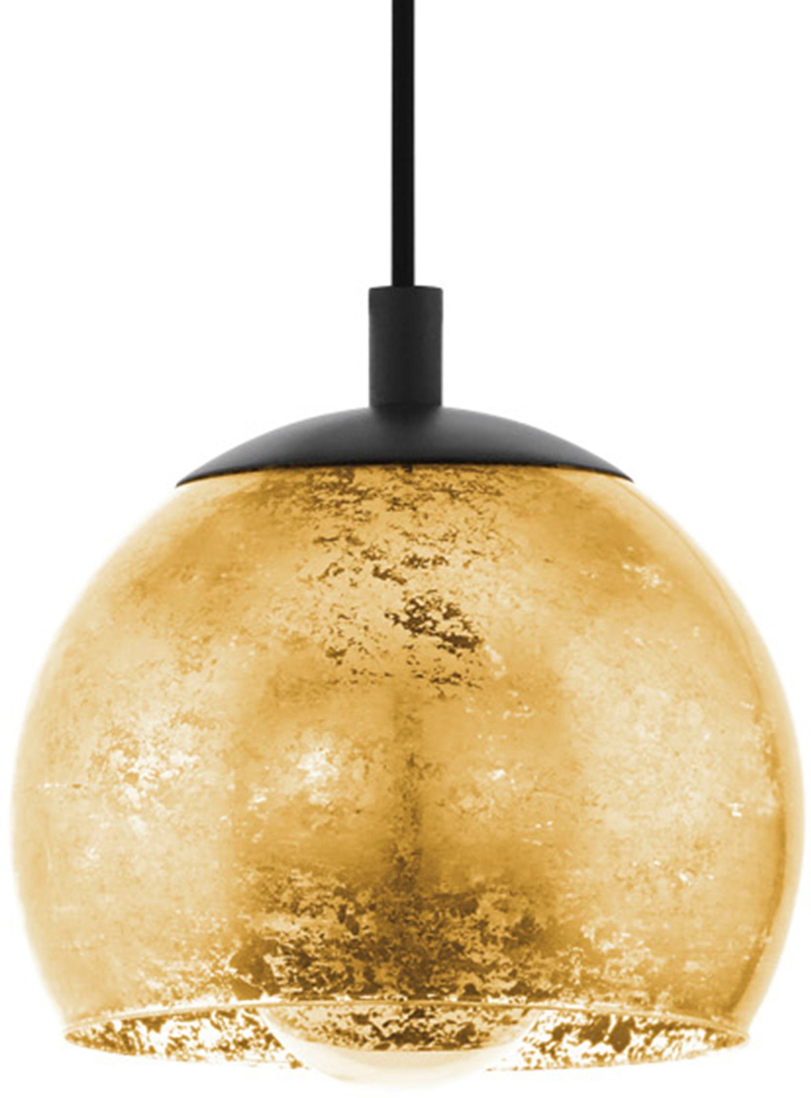 EGLO Hängeleuchte ALBARACCIN Pendellampe, IP20, E27, Stahl, Glas, Esstischlampe, Lampe, Dimmfunktion, ohne Leuchtmittel, Hängelampe für Esszimmer, Küche oder Wohnzimmer