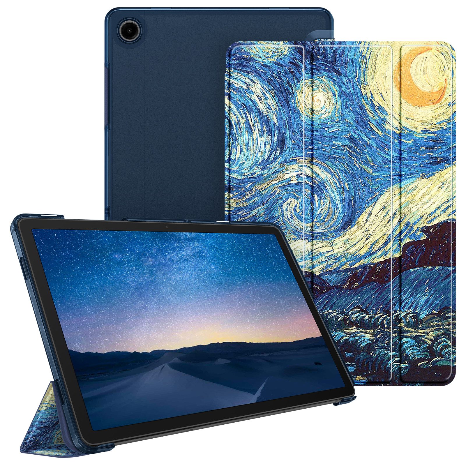 Fintie Tablet-Hülle für Samsung Galaxy Tab A11+ Plus 11" 2025 / Tab A9+ Plus 11 Zoll 2023 11 Zoll, Ultradünn Schutzhülle mit Translucent Rückseite in Matt-Optik Cover