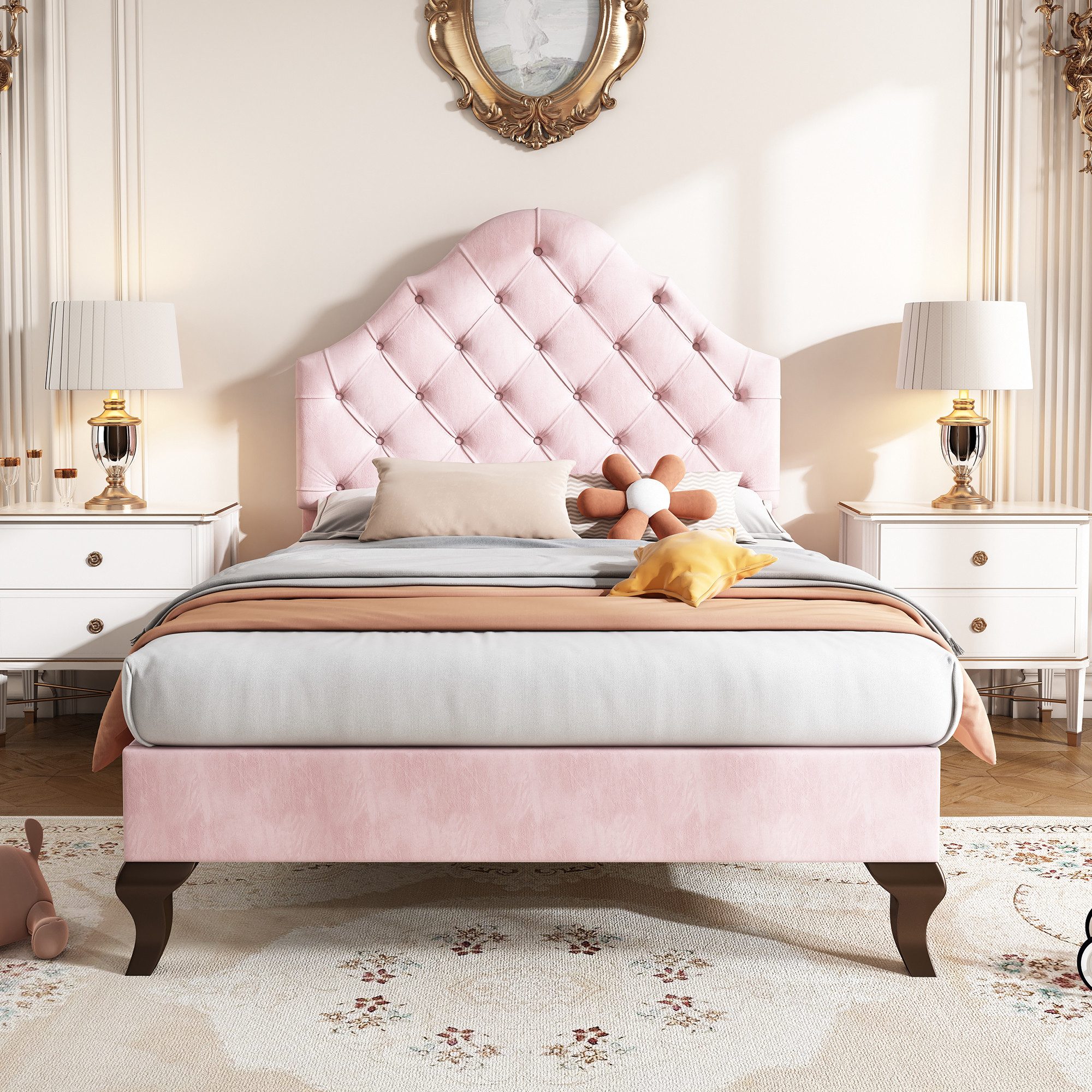 BlingBin Einzelbett Polsterbett 90x200cm, Jugendbett (1er günstig online kaufen