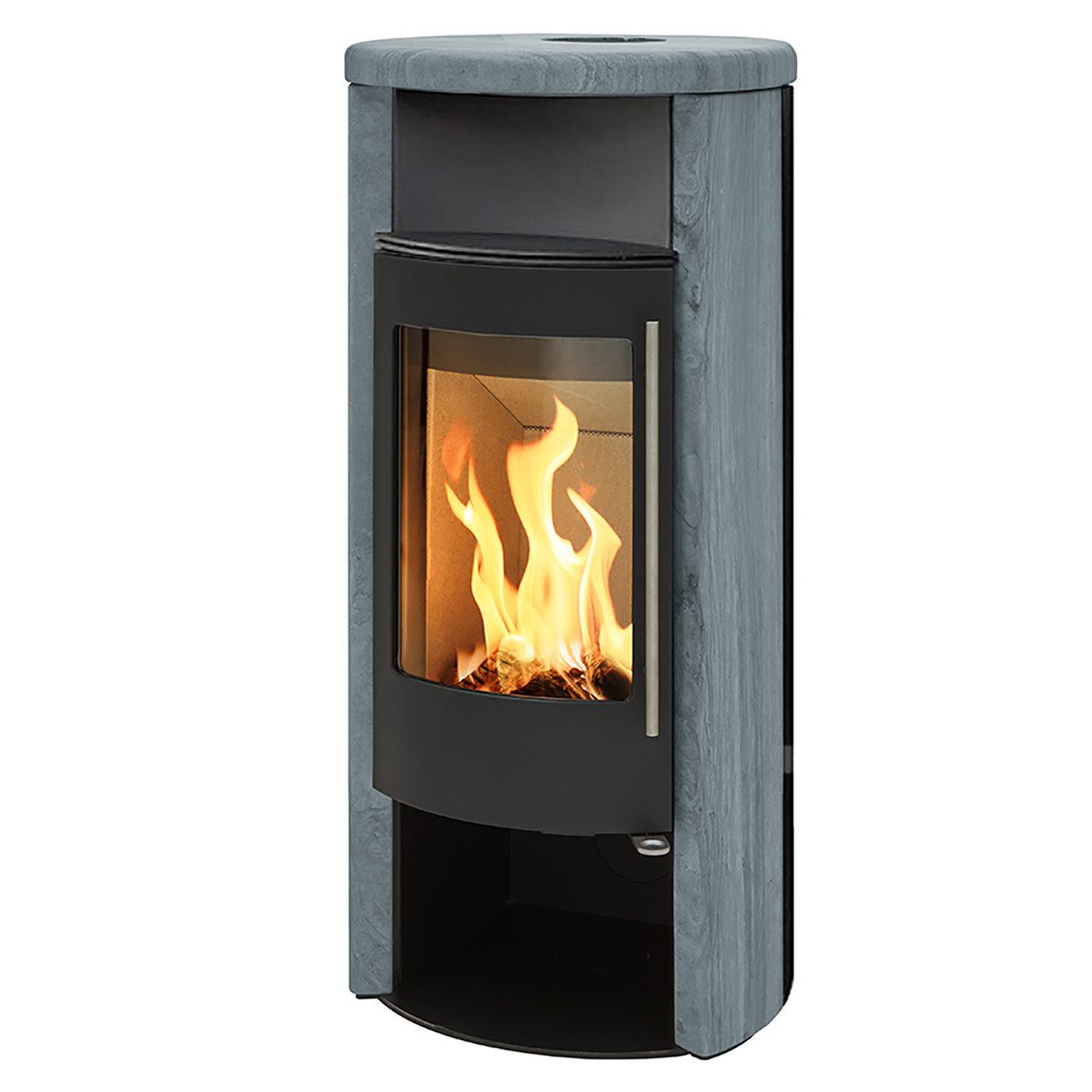 ABX Kaminofen ABX Kaminofen Oslo schwarz / Speckstein, 6 kW, Zeitbrand