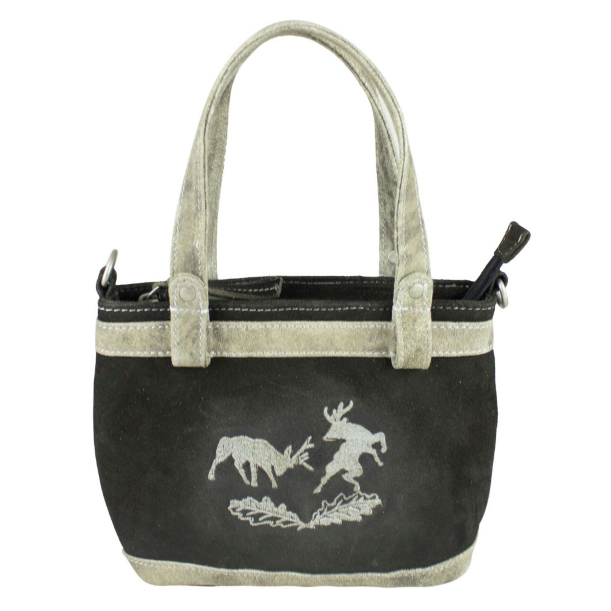 Handtasche Leder Trachtentasche Bestickte Dirndltasche