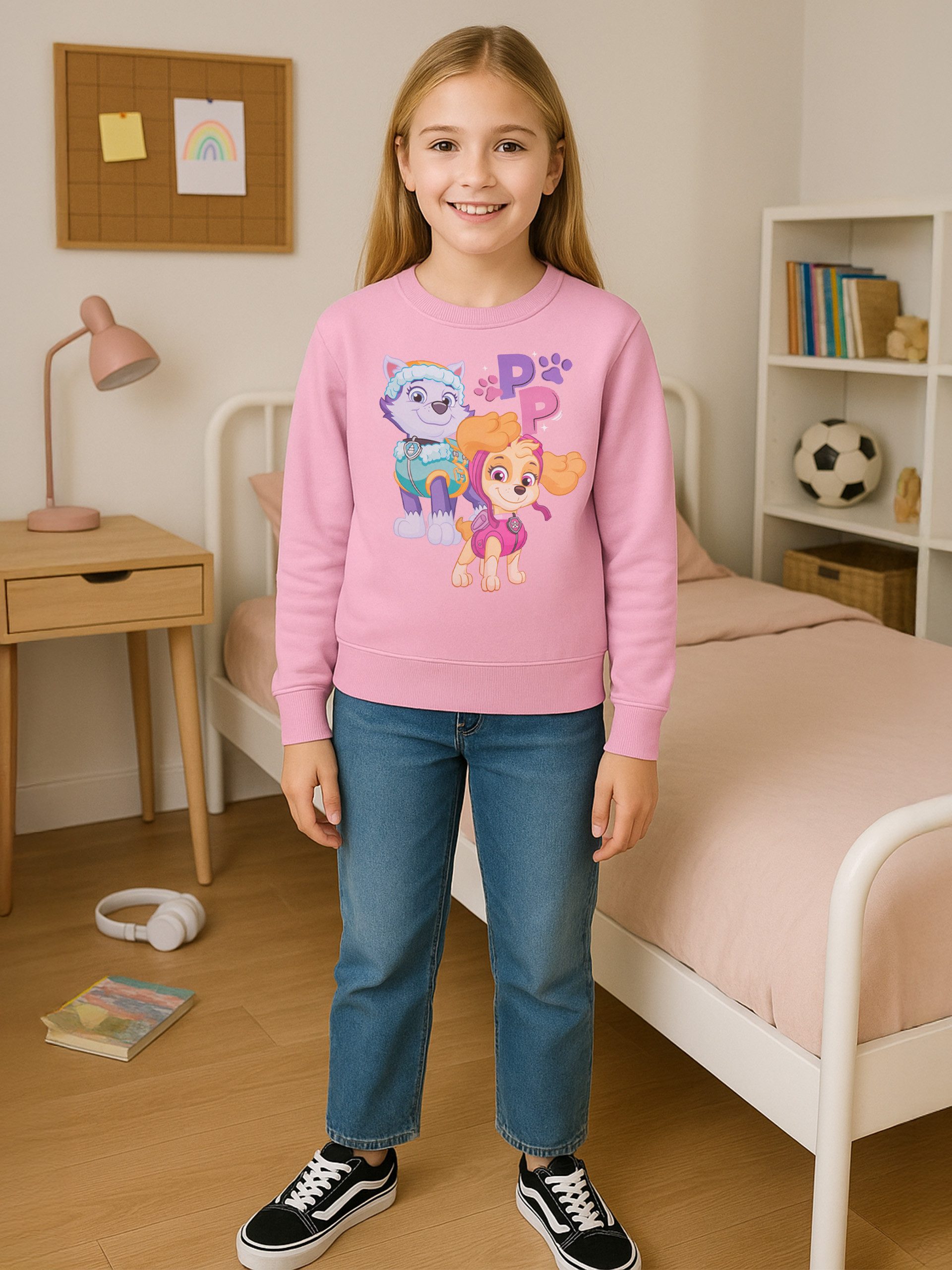 United Labels® Sweatshirt Paw Patrol Sweatshirt für Mädchen - Kinder Pullover Oberteil Rosa