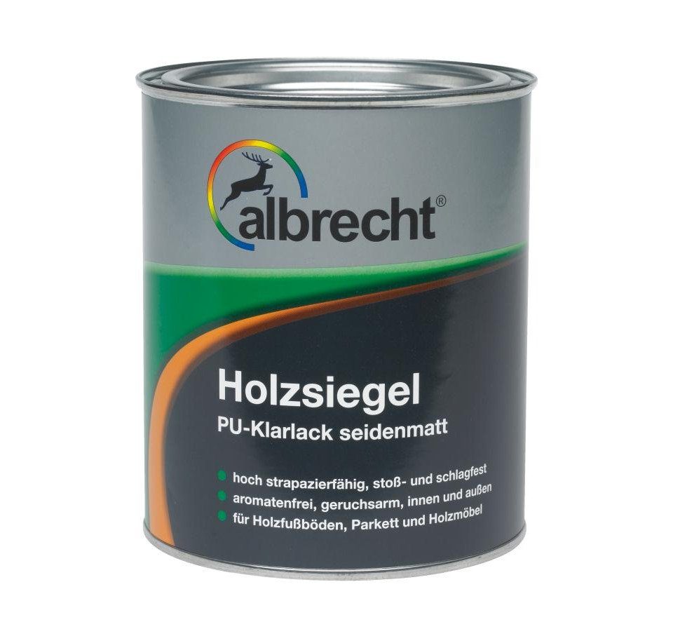Albrecht Holzschutzlasur Albrecht Holzsiegel PU 750 ml farblos seidenmatt