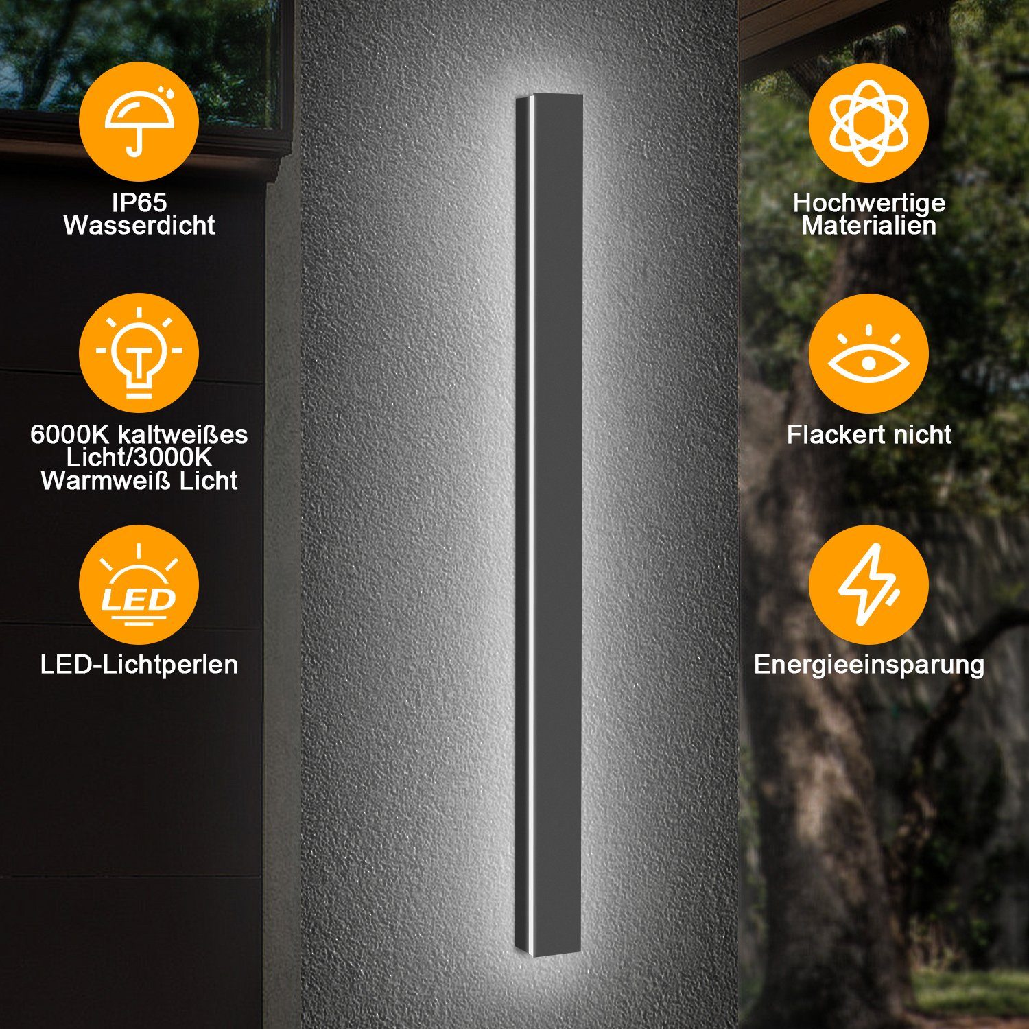Clanmacy LED Wandleuchte Beleuchtung Innen Keller günstig online kaufen
