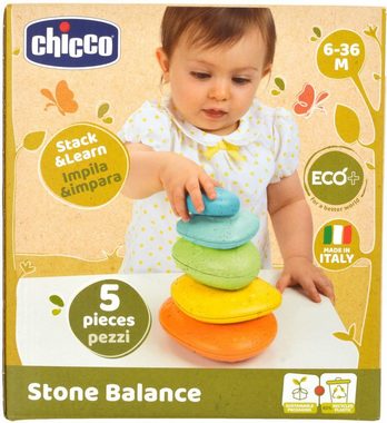 Chicco Stapelspielzeug Balance-Steine, teilweise aus recyceltem Material; Made in Europe