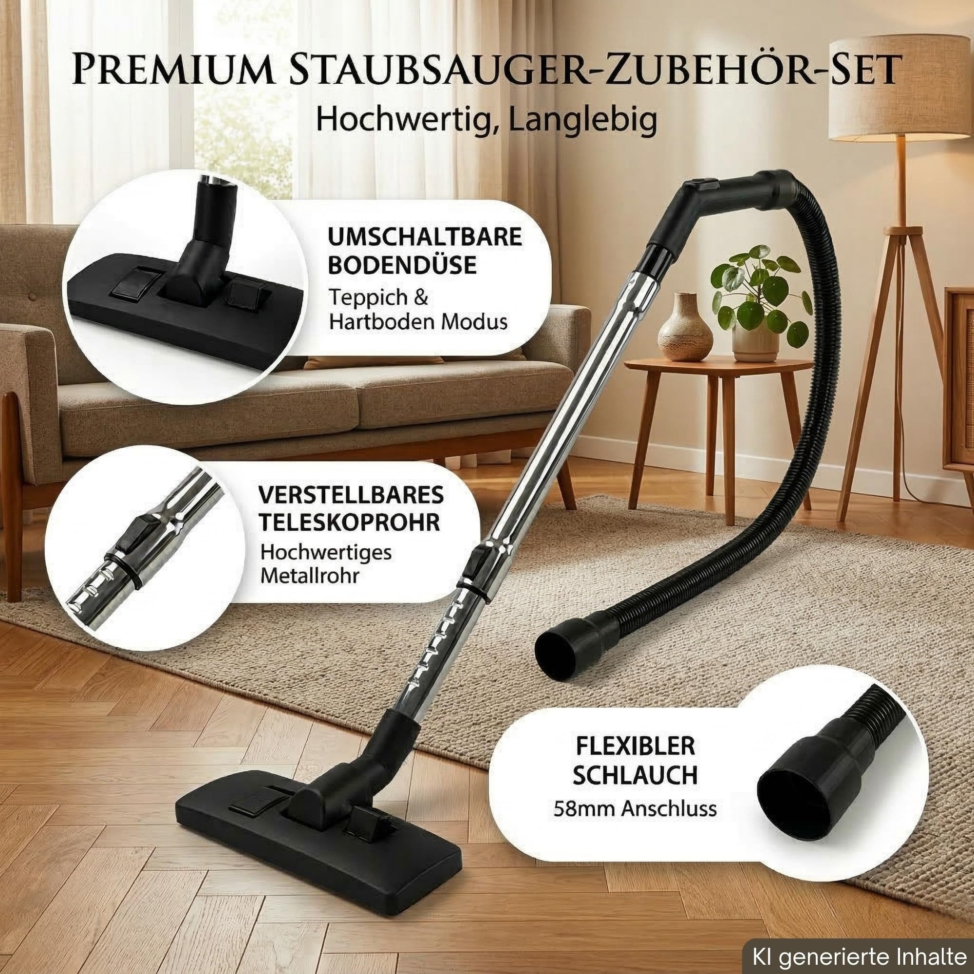 Maxorado Staubsaugerdüsen-Set Ersatzteile Staubsauger Düse Rohr Griff passend für Hitachi Hikoki, Zubehör für NT 1232, RP250YDM, RP500YDM, RP350YDM, RP350YDH, (Alternatives Ersatzteile Kit), BWDVC 26, BWDVC 28L Zubehör Aufsatz