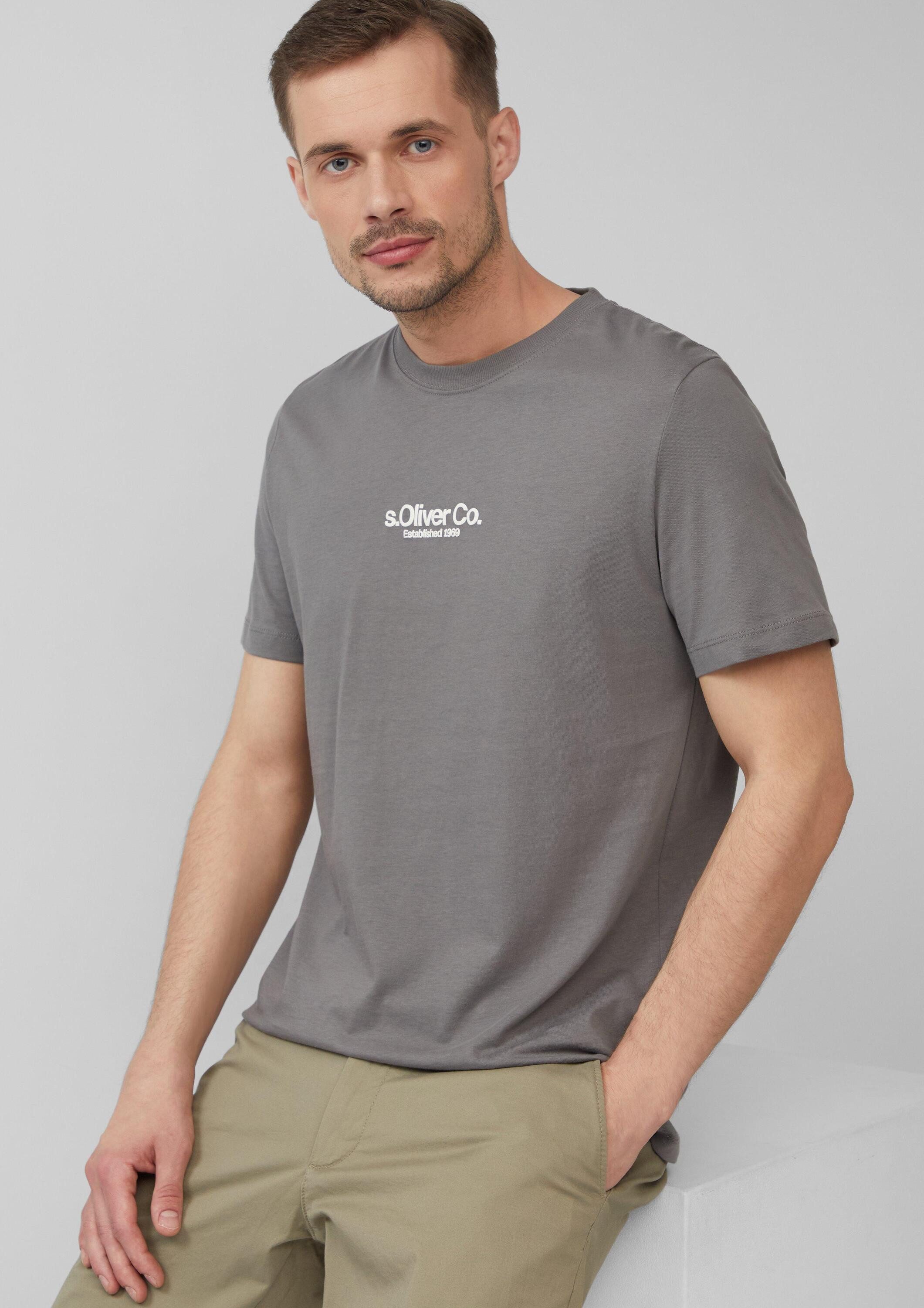 s.Oliver Kurzarmshirt T-Shirt T-Shirt aus Baumwolle günstig online kaufen