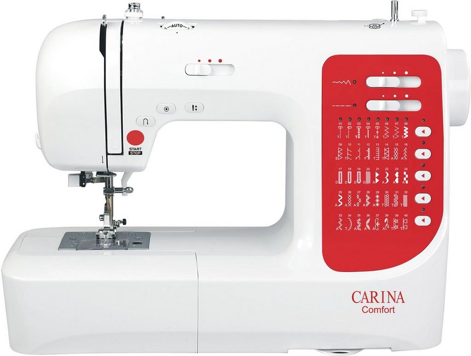 Carina Computer-Nähmaschine Comfort, 40 Programme, mit Zubehör, 40  Stichprogramme; Direktwahltasten
