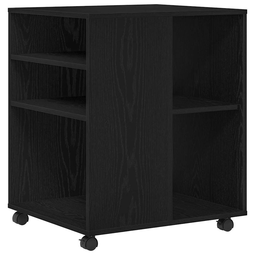 Mehrzweckschrank Aufbewahrungsschrank Schwarz Eichen-Optik 60 x 53 x 72,5 cm