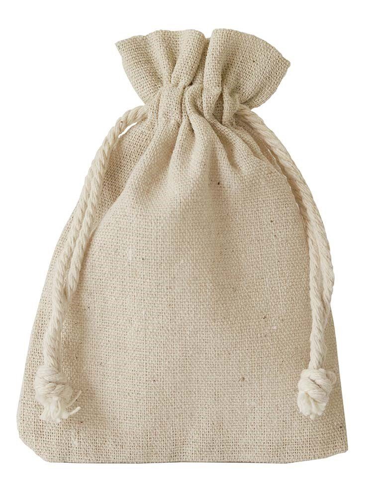 Aufbewahrungstasche 6 Leinenbeutel, Leinensack mit Kordel, Geschenkbeutel, Stoffbeutel