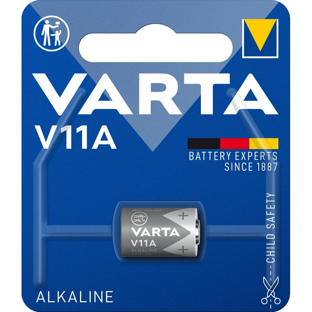 VARTA Varta V11A 1er Blister Spezialbatterie Akku Varta V11A 1er Blister Batterie (6 V V), Alkali Mangan Technologie