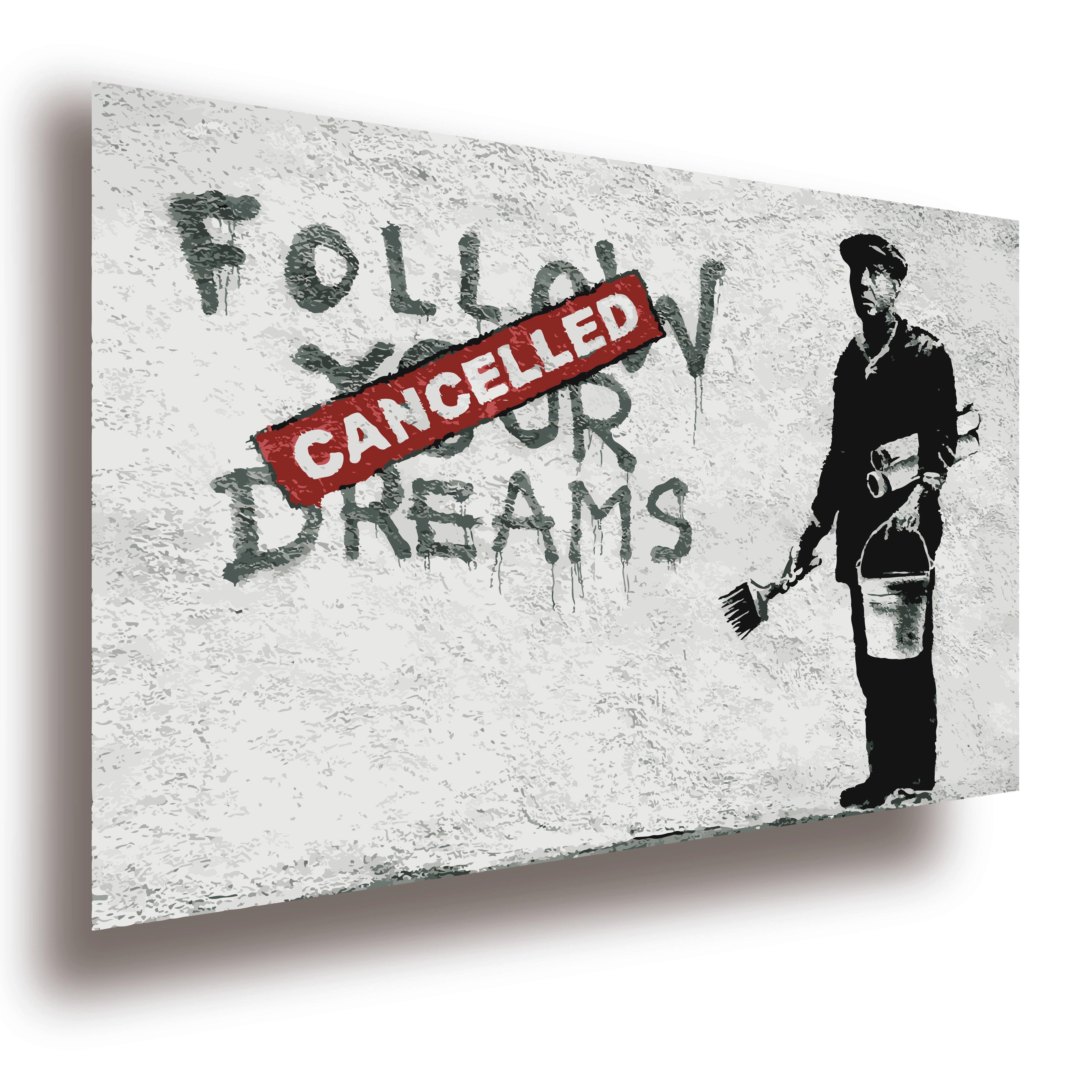 Lineo Poster Follow Your Dreams Motivationskunstdruck 60x42 cm