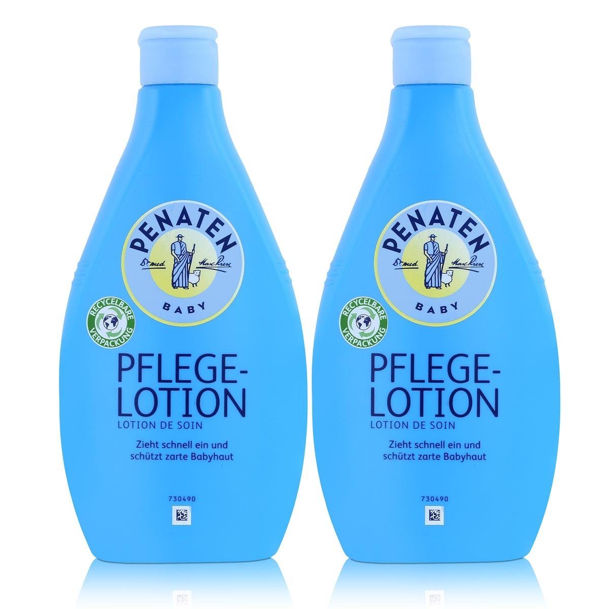 Babypflege-Set Penaten Baby Pflegelotion 400ml - Zieht schnell ein (2er Pack)