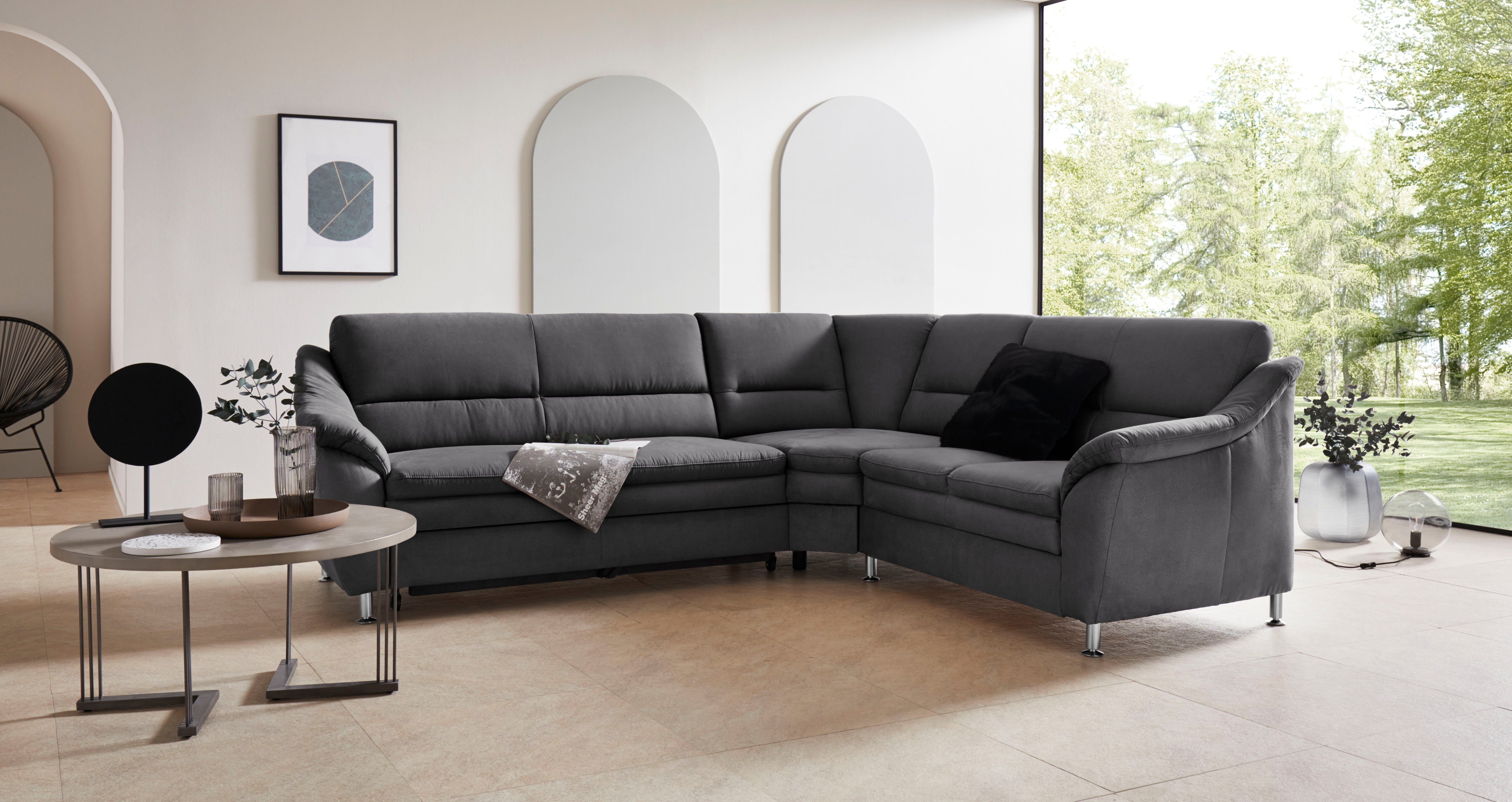 Places of Style Ecksofa "Cardoso L-Form", mit Trapezecke für mehr Sitzkomfo günstig online kaufen