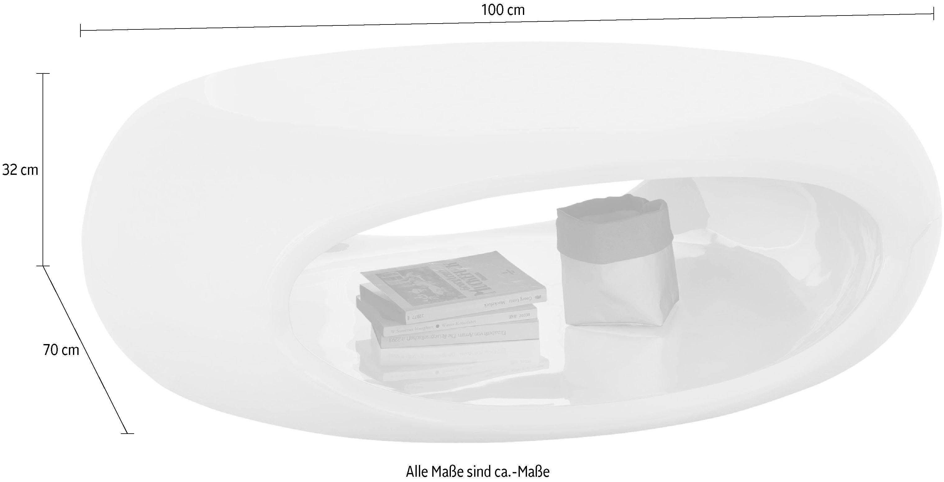 SalesFever Couchtisch Coffeetable im minimalistischen Stil, komplett aus hochwertigem Fiberglas. Reduzierter Preis € 549,99. Unverbindliche Preisempfehlung € 752,00