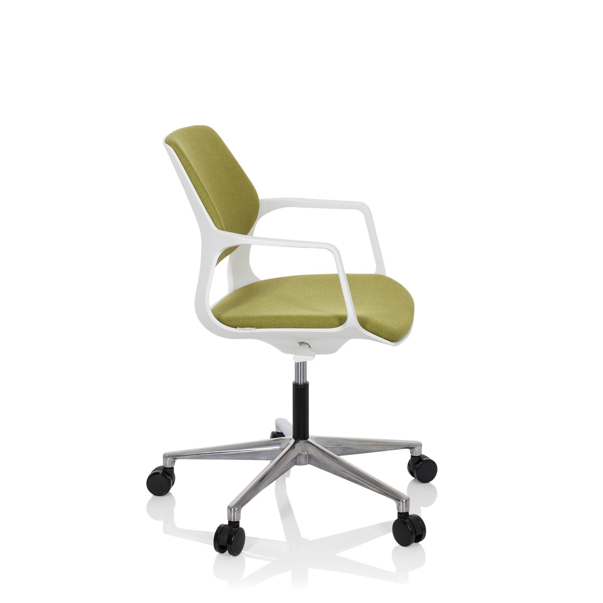 hjh OFFICE Drehstuhl Home Office FREE Grün (1 ergonomisch Bürostuhl Stoff Schreibtischstuhl St), WHITE