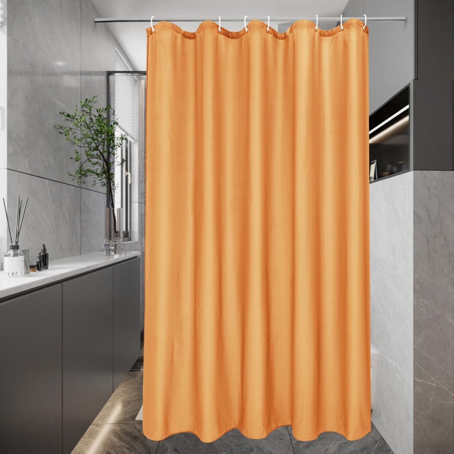 LuxusKollektion Duschvorhang Duschvorhang 100x200 cm Wasserdicht Orange H200 x B100 cm (1er Pack)