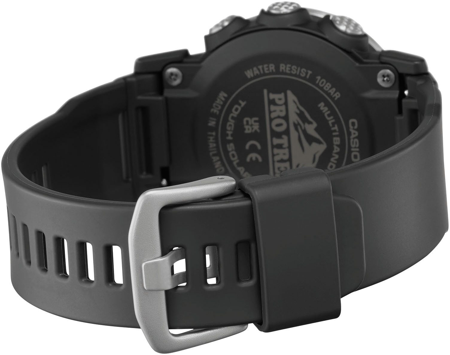CASIO PRO TREK Funkchronograph PRW-35-1AER, Quarzuhr, Armbanduhr, Herrenuhr, Funk, Solar, Stoppfunktion, Weltzeit