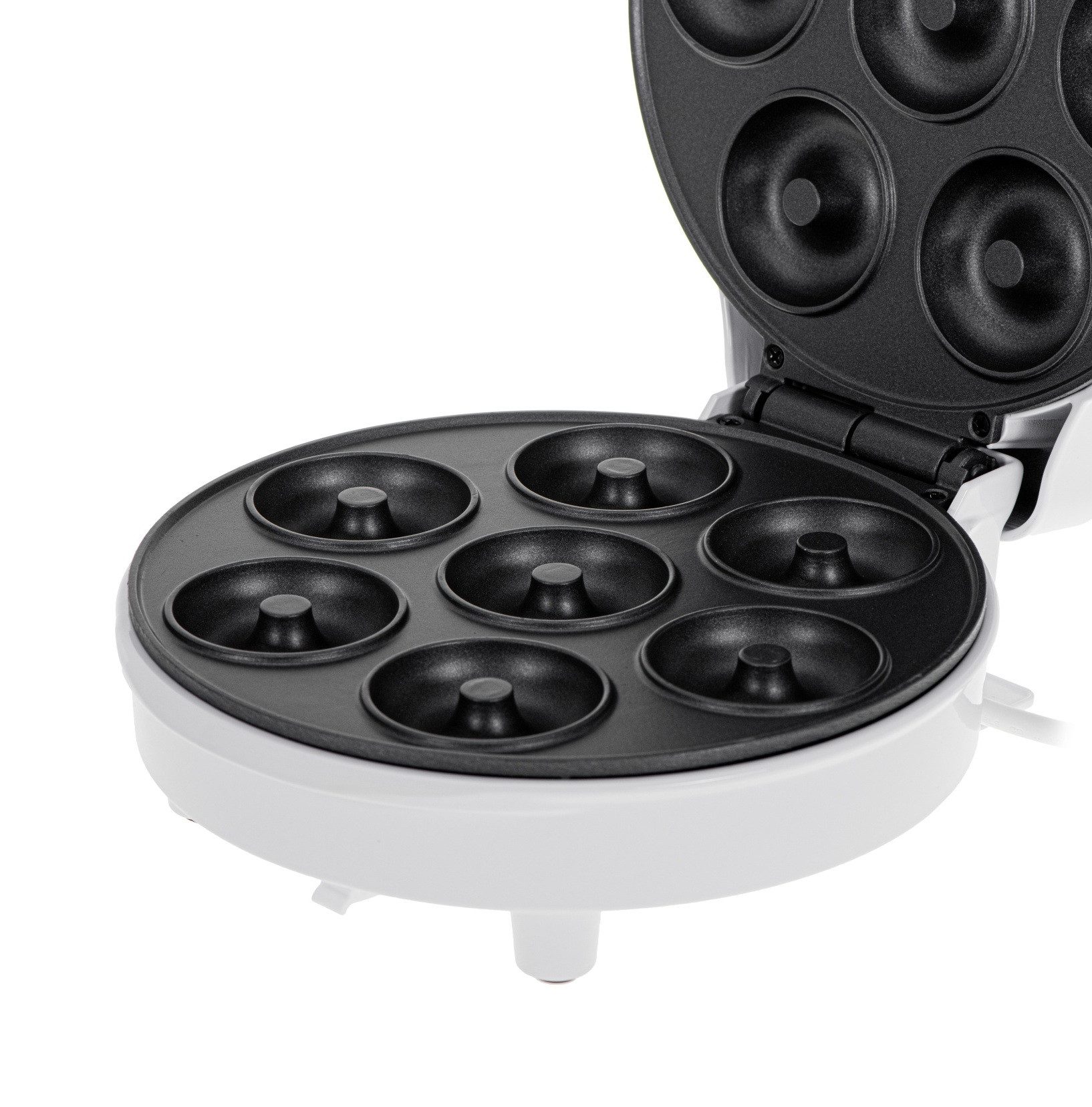 Adler Donut-Maker AD 3075 7 Stück - 1000W mit Antihaftplatten & Kontrollleuchten, 1000 W, Kompaktes Design, Cool-Touch-Gehäuse, Schnelle Aufheizzeit