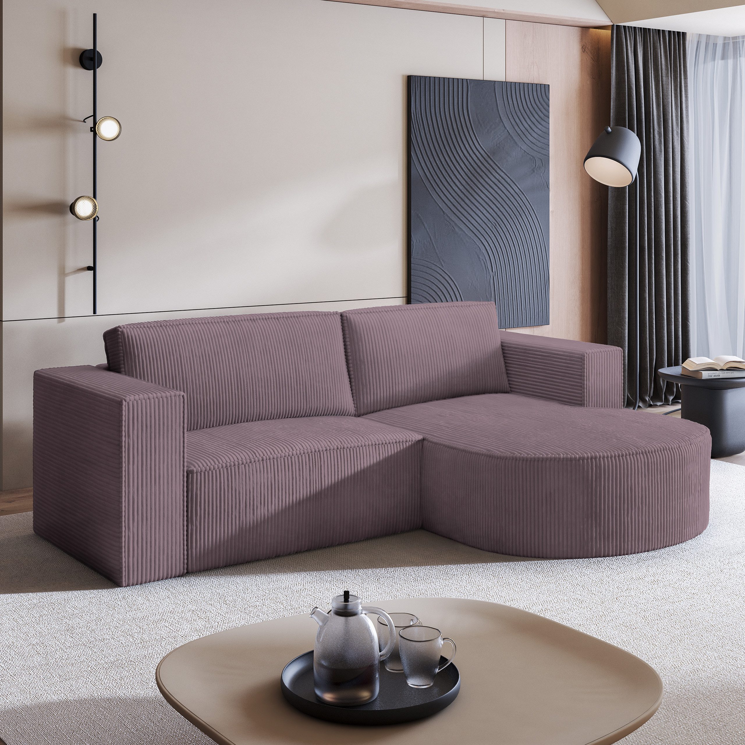 Masseno Ecksofa SORELA mit Schlaffunktion L-Form, günstig online kaufen