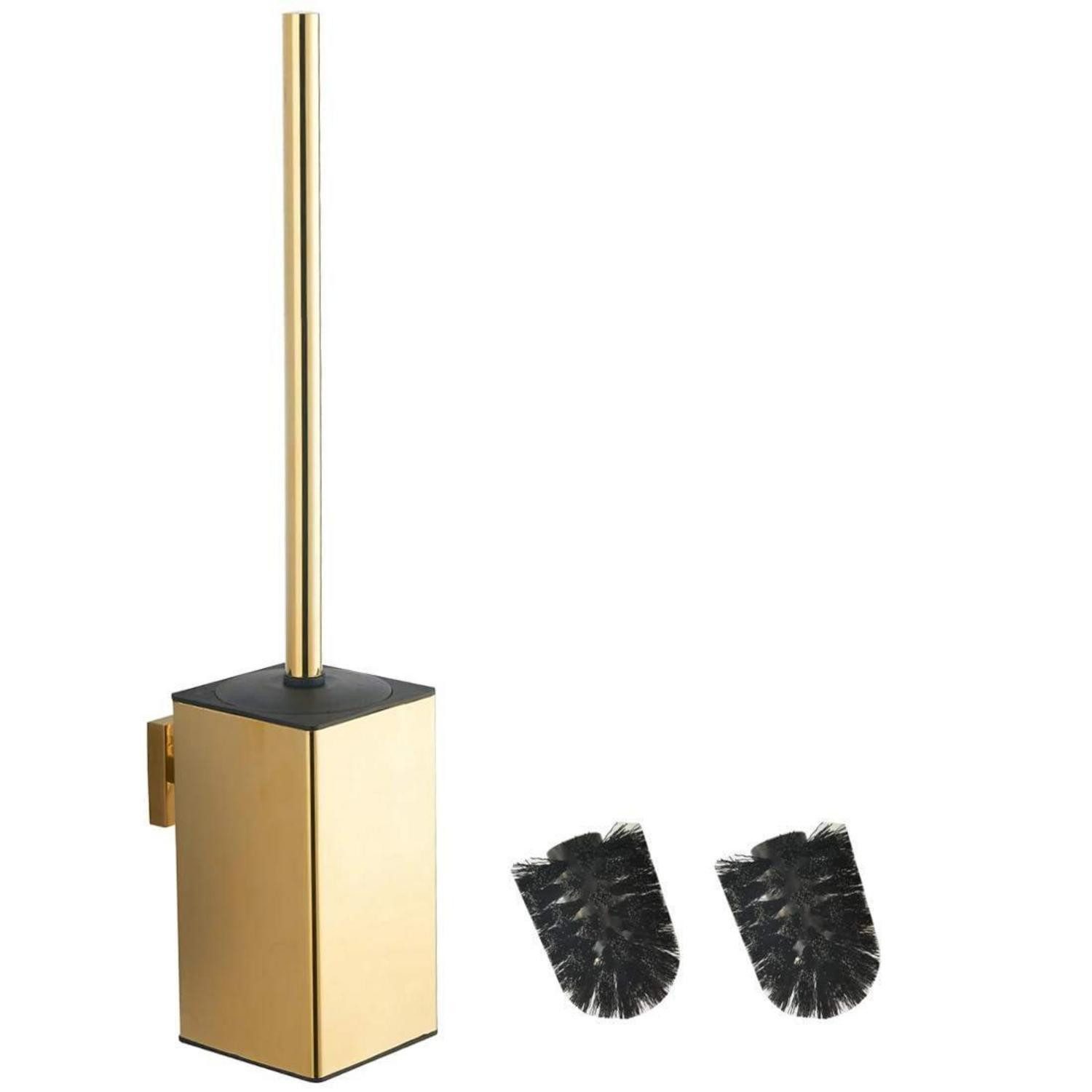 LuxusKollektion WC-Reinigungsbürste WC-Bürste Wandmontage Edelstahl Gold