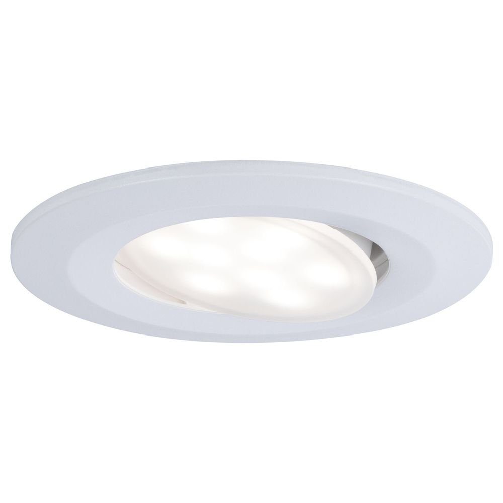 3x Paulmann LED 1080lm IP65, Homespa Einbauleuchte LED, keine verbaut, LED Einbauleuchte in Weiß Angabe, Einbauleuchte fest 5,5W Leuchtmittel warmweiss, Ja, Einbaustrahler, enthalten: