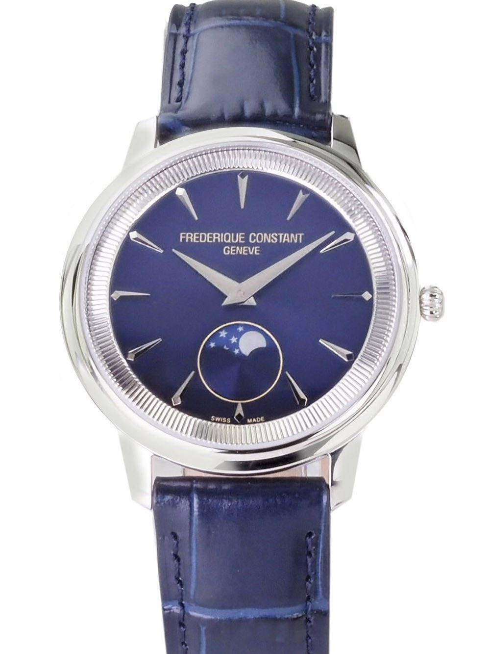 Frederique Constant Schweizer Uhr Damen Uhr Moneta 37 mm Ø Moonphase FC-206N3S6 Moneta, mit Mondphasenanzeige
