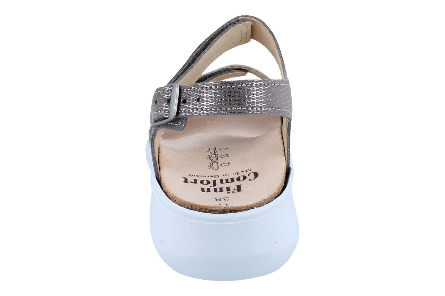 Finn Comfort FINN COMFORT Nadi Damen Sandale beige Nubukleder - Größe: 41 Sandale Wechselfußbett